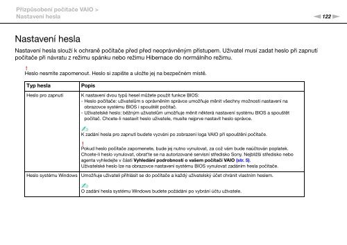 Sony VPCSB3M1R - VPCSB3M1R Mode d'emploi Tch&egrave;que