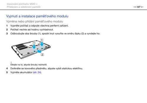 Sony VPCSB3M1R - VPCSB3M1R Mode d'emploi Tch&egrave;que