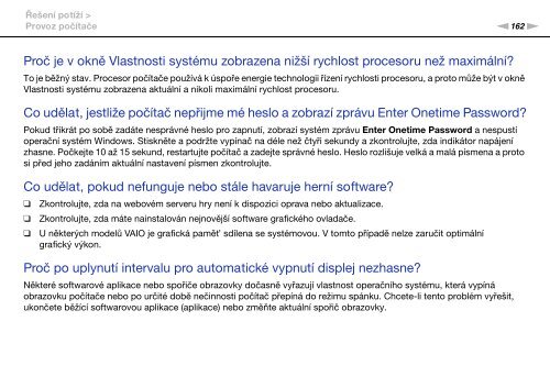 Sony VPCSB3M1R - VPCSB3M1R Mode d'emploi Tch&egrave;que