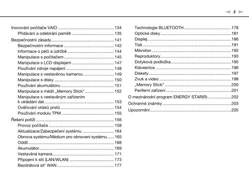 Sony VPCSB3M1R - VPCSB3M1R Mode d'emploi Tch&egrave;que