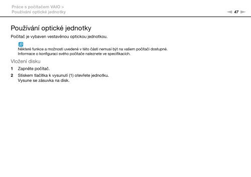 Sony VPCSB3M1R - VPCSB3M1R Mode d'emploi Tch&egrave;que