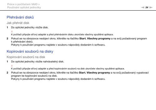 Sony VPCSB3M1R - VPCSB3M1R Mode d'emploi Tch&egrave;que