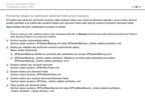 Sony VPCSB3M1R - VPCSB3M1R Mode d'emploi Tch&egrave;que