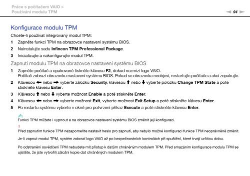 Sony VPCSB3M1R - VPCSB3M1R Mode d'emploi Tch&egrave;que