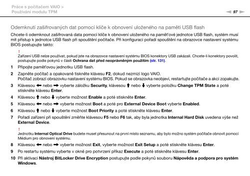 Sony VPCSB3M1R - VPCSB3M1R Mode d'emploi Tch&egrave;que