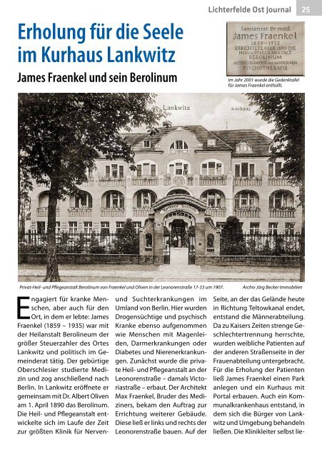 Lichterfelde Ost Journal Nr. 2/2018