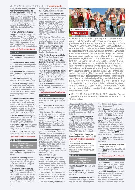 wasistlos Bad Füssing Magazin April 2018