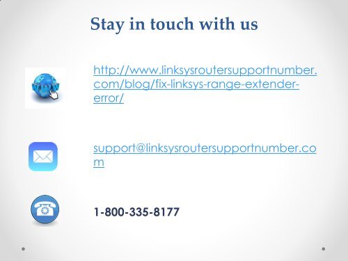 Call 18003358177 Fix Linksys Range Extender Error