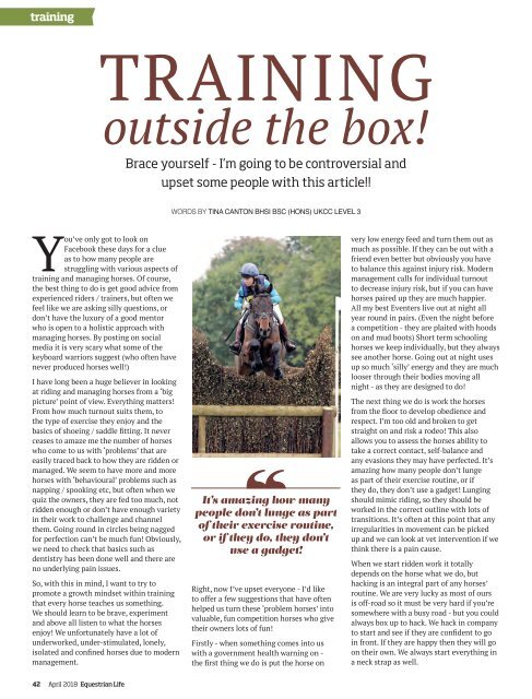 Equestrian Life April 2018 Issue