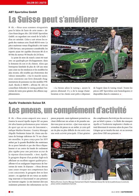 AUTOINSIDE Édition 4 – Avril 2018