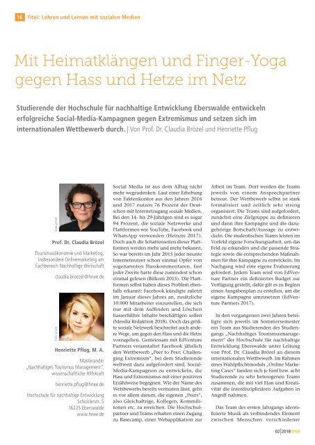 Die Neue Hochschule Heft 2/2018