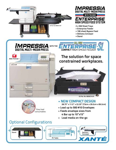 Xante Impressia Digital Multi-Media Press - PrintFinish.com