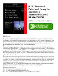 [PDF] Download Patterns of Enterprise Application Architecture Ebook READ ONLINE