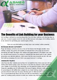 The Benefits of Link Building for your Business