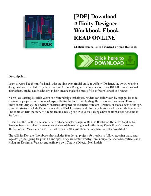 affinity designer workbook ebook affinity designer workbook ebook