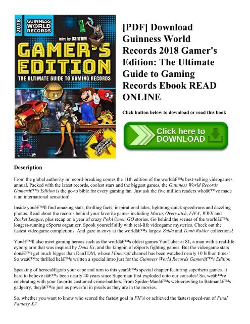 Guinness Book Of Records Pdf