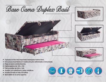 Base cama baul