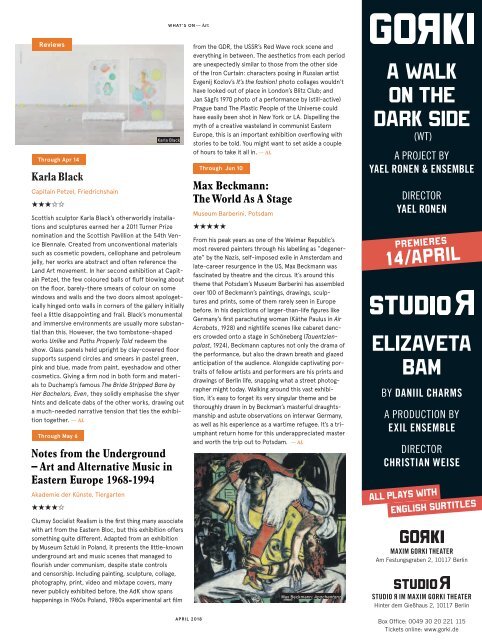 EXBERLINER Issue 170, April 2018