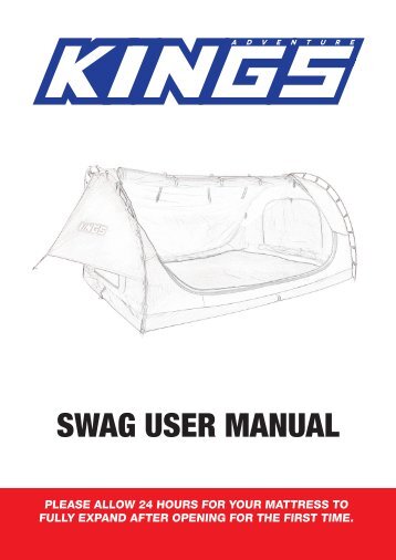 Swag User Manual - How To Season Your Adventure Kings Canvas Product