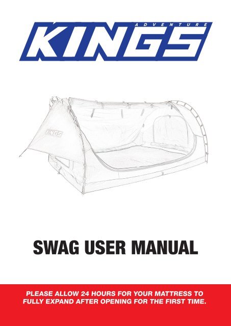 Swag User Manual - How To Season Your Adventure Kings Canvas Product