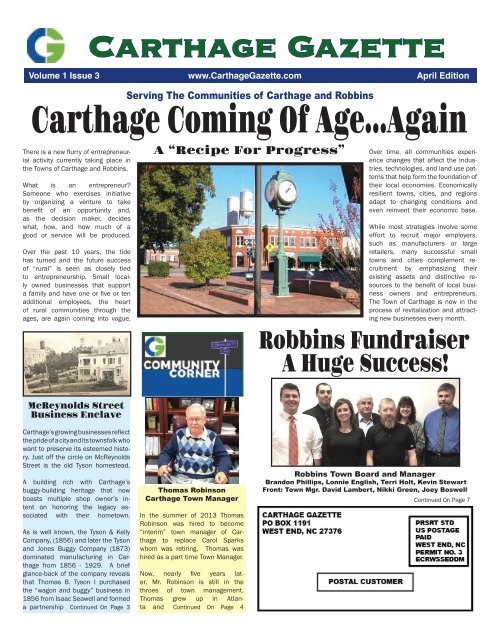 Carthage Gazette April