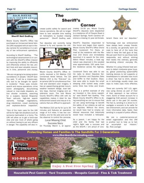 Carthage Gazette April