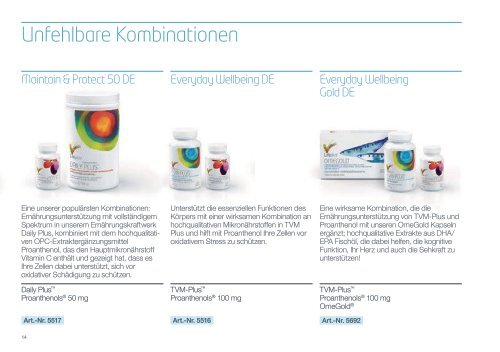 Produkte Katalog Lifeplus - Deutsch