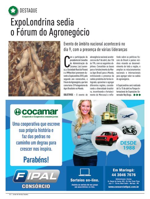 Jornal Cocamar Abril 2018