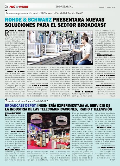 REVISTA PERÚ TV RADIOS MAR - ABR 2018