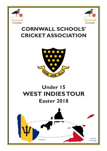 CSCA Under 15 Tour to West Indies