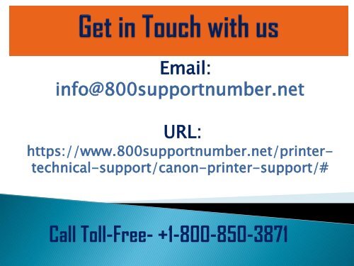 Canon Printer Support