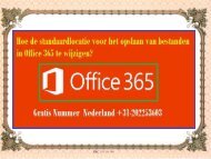 Hoe de standaardlocatie voor het opslaan van bestanden in Office 365 te wijzigen