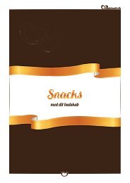 Sig det sødt - Snacks