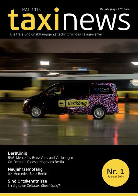 RAL 1015 taxi news Heft 01-2018