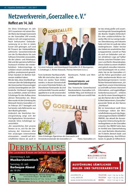 Gazette Zehlendorf Nr. 7/2017