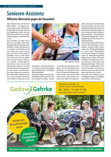 Gazette Charlottenburg Nr. 7/2017