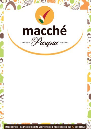 Macché Point: Le nostre Offerte Pasquali