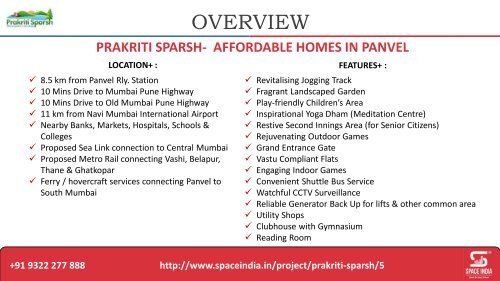 Online Prakriti Sparsh Panvel Flats  - Space India