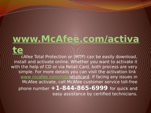 Instant Mcafee Activate Support Go Through Www Mcafee Comactivate