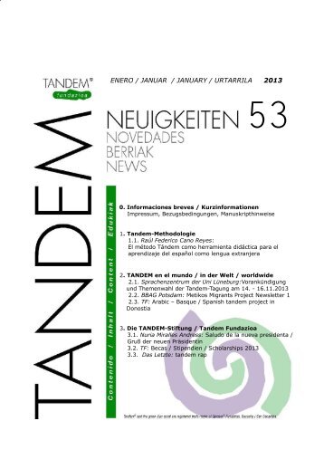 Tandem-Neuigkeiten 53ene13