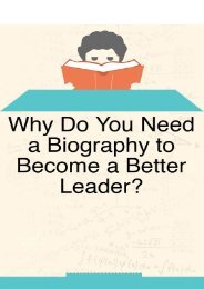 Why Do You Need a Biography to Become a Better Leader?