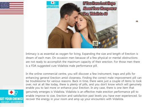 Attain Hard And Strong Erection with Vidalista Instantaneously