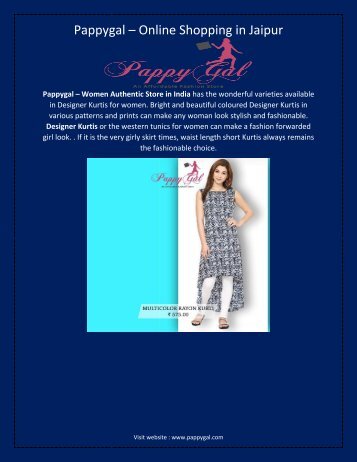 pappygal online Shopping store in India