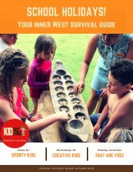 KIDsize Living Inner West Autumn 2018 School Holiday Guide