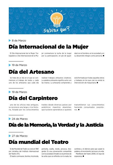 la revista marzo