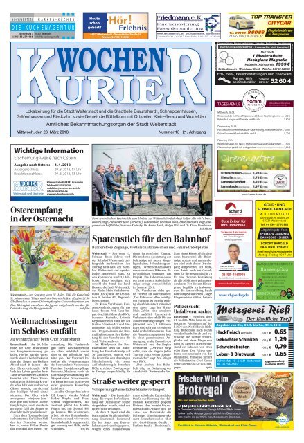 Wochen-Kurier 13/2018 - Lokalzeitung für Weiterstadt und Büttelborn