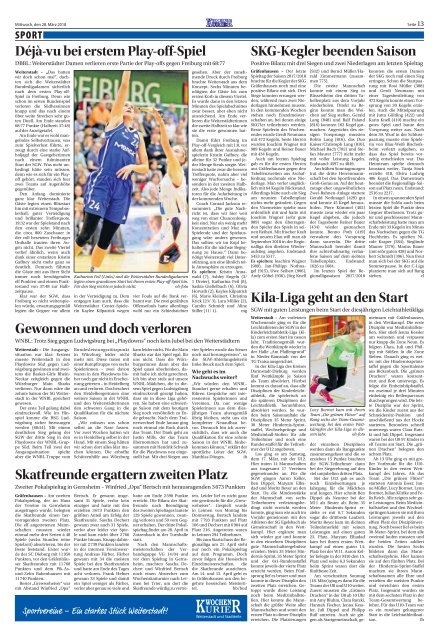 Wochen-Kurier 13/2018 - Lokalzeitung für Weiterstadt und Büttelborn
