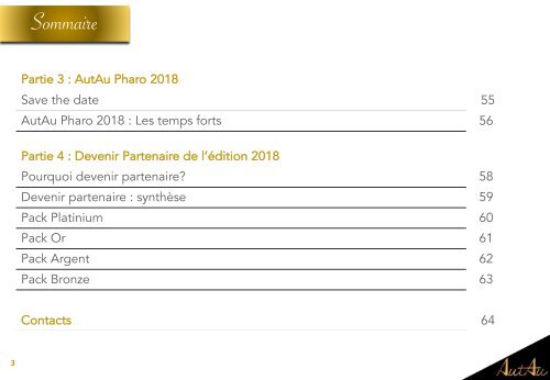 PRESS BOOK AutAu Pharo 2018 sponsors De Saint Gall