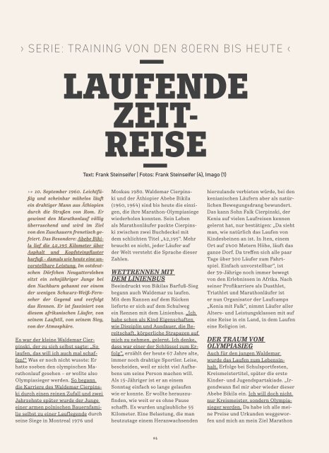 LÄUFT. Das liest du im neuesten Magazin von laufen.de