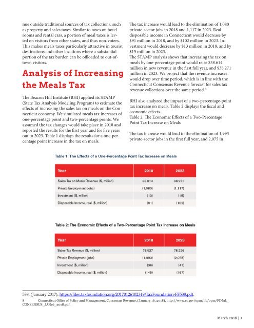 Restaurant tax